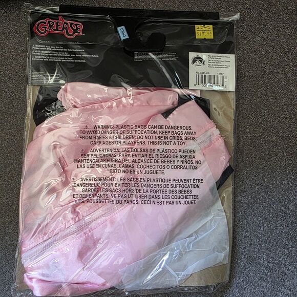 Grease Pink Ladies Bomber Jacket Costume, Child - Picture 4 of 4